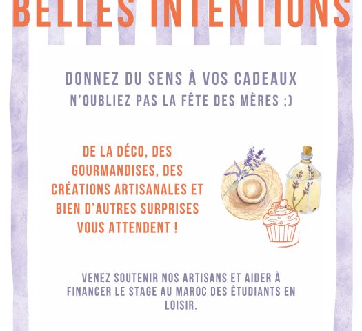 Affiche du marche des belles intentions